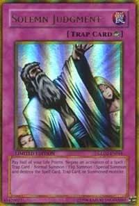 Solemn Judgment - Gold Series 2009 - YuGiOh card