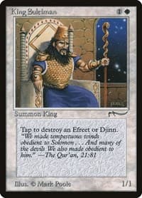 King Suleiman - Arabian Nights - Magic: The Gathering card