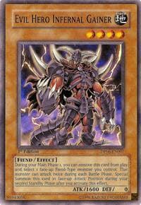 Evil Hero Infernal Gainer - Duelist Pack 6: Jaden Yuki 3 - YuGiOh card