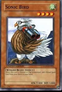 Sonic Bird - Gold Series 2008 - YuGiOh card