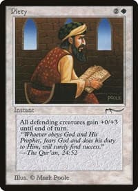 Piety - Arabian Nights - Magic: The Gathering card