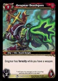 Grogmar Deathgore - Death Knight Starter - WoW card