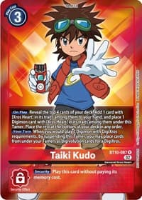 Taiki Kudo (Box Topper) - Xros Encounter - Digimon Card Game card