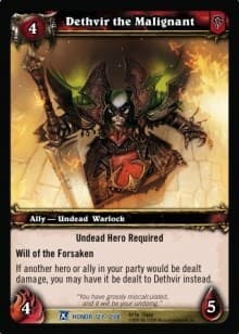Dethvir the Malignant - Fields of Honor - WoW card