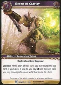 Omen of Clarity - Fields of Honor - WoW card