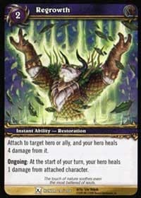 Regrowth - Fields of Honor - WoW card