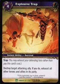 Explosive Trap - Fields of Honor - WoW card