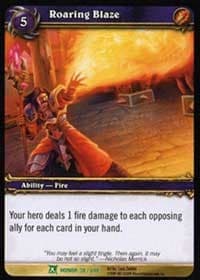 Roaring Blaze - Fields of Honor - WoW card