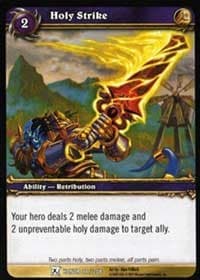 Holy Strike - Fields of Honor - WoW card