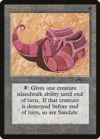 Sandals of Abdallah - Arabian Nights - Magic: The Gathering card
