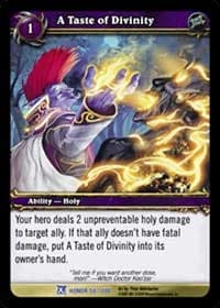 A Taste of Divinity - Fields of Honor - WoW card