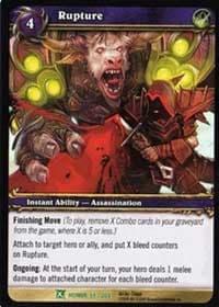 Rupture - Fields of Honor - WoW card