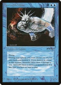 Serendib Djinn - Arabian Nights - Magic: The Gathering card