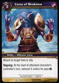 Curse of Weakness - Fields of Honor - WoW card