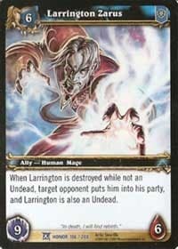 Larrington Zarus - Fields of Honor - WoW card