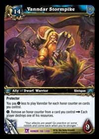 Vanndar Stormpike - Fields of Honor - WoW card