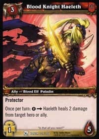 Blood Knight Haeleth - Fields of Honor - WoW card