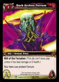 Dark Archon Farrum - Fields of Honor - WoW card