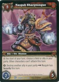 Nazguk Sharptongue - Fields of Honor - WoW card