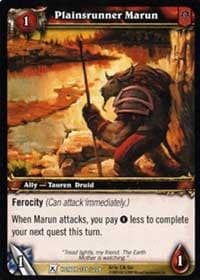 Plainsrunner Marun - Fields of Honor - WoW card