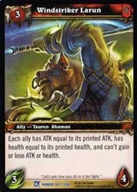 Windstriker Larun - Fields of Honor - WoW card