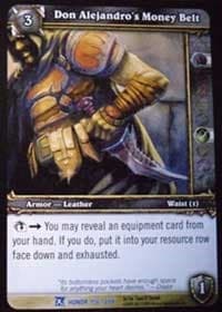 Don Alejandro's Money Belt - Fields of Honor - WoW card