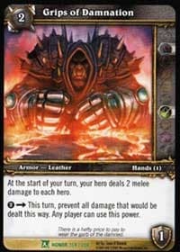 Grips of Damnation - Fields of Honor - WoW card