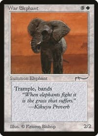 War Elephant - Arabian Nights - Magic: The Gathering card