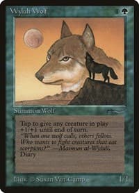 Wyluli Wolf - Arabian Nights - Magic: The Gathering card