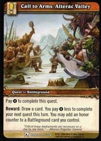 Call to Arms: Alterac Valley - Fields of Honor - WoW card