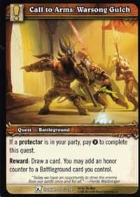 Call to Arms: Warsong Gulch - Fields of Honor - WoW card