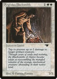 Argivian Blacksmith - Antiquities - Magic: The Gathering card