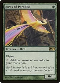 Birds of Paradise - Magic 2010 (M10) - Magic: The Gathering card