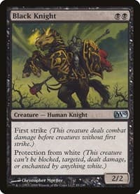 Black Knight - Magic 2010 (M10) - Magic: The Gathering card