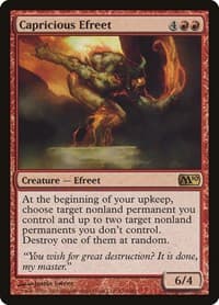 Capricious Efreet - Magic 2010 (M10) - Magic: The Gathering card