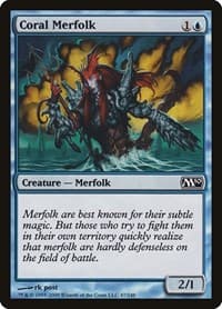 Coral Merfolk - Magic 2010 (M10) - Magic: The Gathering card