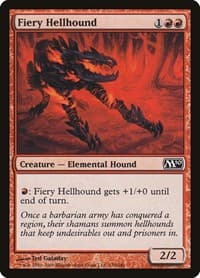Fiery Hellhound - Magic 2010 (M10) - Magic: The Gathering card