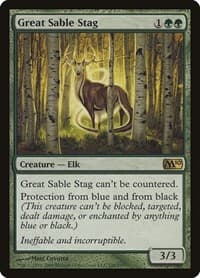 Great Sable Stag - Magic 2010 (M10) - Magic: The Gathering card