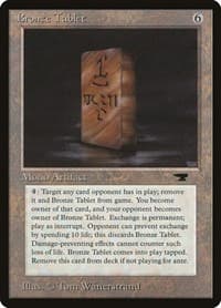 Bronze Tablet - Antiquities - Magic: The Gathering card