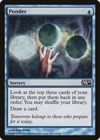 Ponder - Magic 2010 (M10) - Magic: The Gathering card