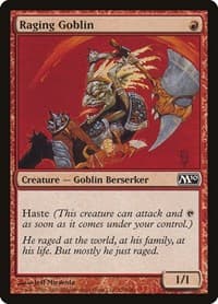 Raging Goblin - Magic 2010 (M10) - Magic: The Gathering card