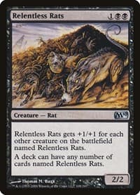 Relentless Rats - Magic 2010 (M10) - Magic: The Gathering card