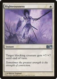 Righteousness - Magic 2010 (M10) - Magic: The Gathering card