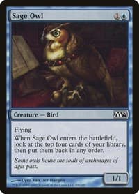 Sage Owl - Magic 2010 (M10) - Magic: The Gathering card