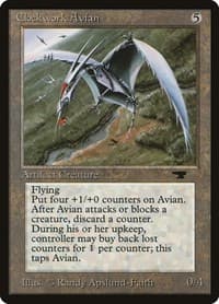 Clockwork Avian - Antiquities - Magic: The Gathering card