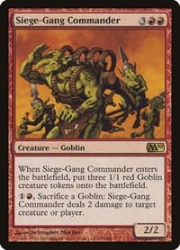 Siege-Gang Commander - Magic 2010 (M10) - Magic: The Gathering card