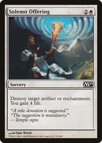 Solemn Offering - Magic 2010 (M10) - Magic: The Gathering card