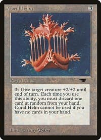 Coral Helm - Antiquities - Magic: The Gathering card