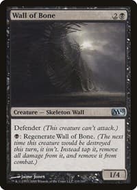 Wall of Bone - Magic 2010 (M10) - Magic: The Gathering card