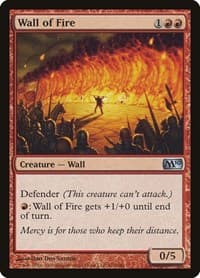 Wall of Fire - Magic 2010 (M10) - Magic: The Gathering card